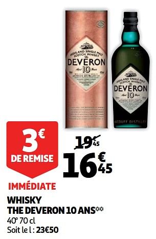 Promotions Whisky the deveron 10 ans - The Deveron - Valide de 05/12/2018 à 11/12/2018 chez Auchan Ronq