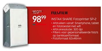 Promoties Fujifilm instax share fotoprinter sp-2 - Fujifilm - Geldig van 10/12/2018 tot 31/12/2018 bij Selexion