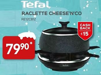 Promoties Tefal raclette cheese`n` co re12c812 - Tefal - Geldig van 10/12/2018 tot 31/12/2018 bij Selexion