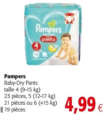 Promotions Pampers baby-dry pants taille 4 - Pampers - Valide de 05/12/2018 à 18/12/2018 chez Colruyt