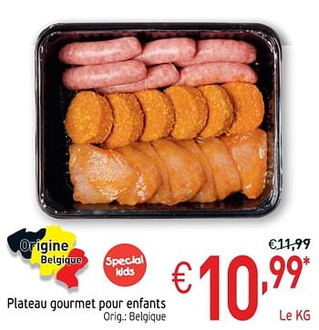 Promotions Plateau gourmet pour enfants - Produit maison - Intermarche - Valide de 27/11/2018 à 31/12/2018 chez Intermarche
