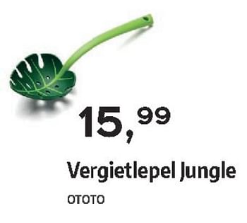 Promoties Vergietlepel jungle - Ototo - Geldig van 03/12/2018 tot 31/12/2018 bij ShopWillems