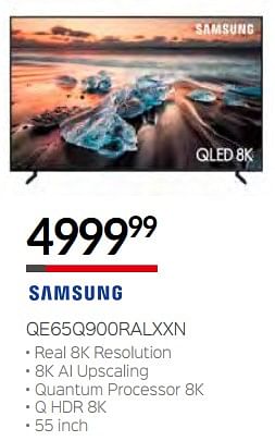 Promoties Samsung qe65q900ralxxn - Samsung - Geldig van 10/12/2018 tot 31/12/2018 bij Selexion