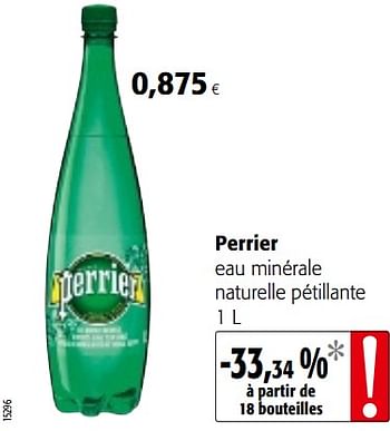 Promotions Perrier eau minérale naturelle pétillante - Perrier - Valide de 05/12/2018 à 18/12/2018 chez Colruyt