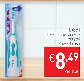 Promoties Labell elektrische tanden- borstel power brush - Labell - Geldig van 01/12/2018 tot 31/12/2018 bij Intermarche