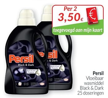 Promoties Persil vloeibaar wasmiddel black + dark - Persil - Geldig van 01/12/2018 tot 31/12/2018 bij Intermarche