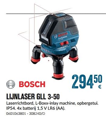 Promotions Bosch lijnlaser gll 3-50 - Bosch - Valide de 01/12/2018 à 28/01/2019 chez Meno Pro