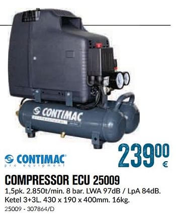 Promoties Compressor ecu 25009 - Contimac - Geldig van 01/12/2018 tot 28/01/2019 bij Meno Pro