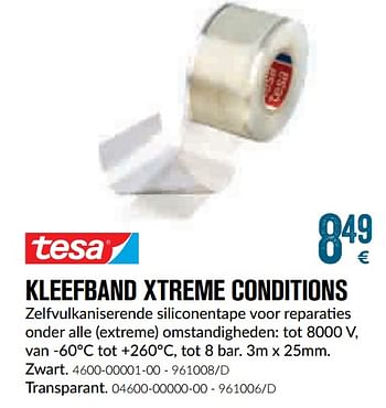 Promoties Kleefband xtreme conditions zwart - Tesa - Geldig van 01/12/2018 tot 28/01/2019 bij Meno Pro