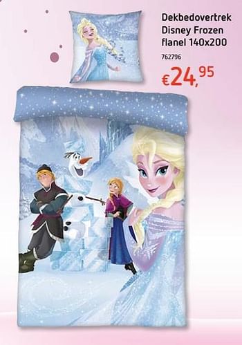 Promoties Dekbedovertrek disney frozen flanel - Disney - Geldig van 12/12/2018 tot 31/12/2018 bij Dreamland