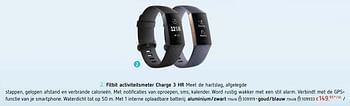 Promoties Fitbit activiteitsmeter charge 3 hr aluminium-zwart - Fitbit - Geldig van 12/12/2018 tot 31/12/2018 bij Dreamland