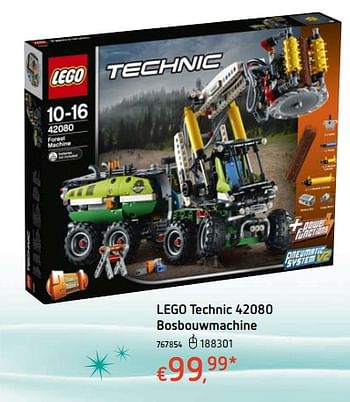 Promoties Lego technic 42080 bosbouwmachine - Lego - Geldig van 12/12/2018 tot 31/12/2018 bij Dreamland