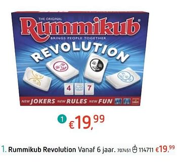 Promoties Rummikub revolution - Hasbro - Geldig van 12/12/2018 tot 31/12/2018 bij Dreamland