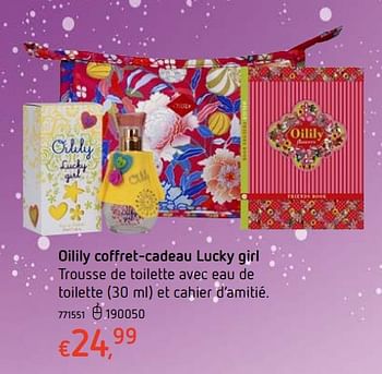Promotions Oilily coffret-cadeau lucky girl - Produit maison - Dreamland - Valide de 11/12/2018 à 31/12/2018 chez Dreamland