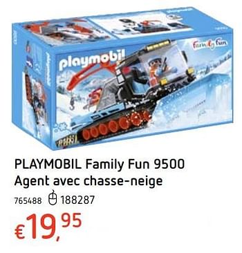 Promotions Playmobil family fun 9500 agent avec chasse-neige - Playmobil - Valide de 11/12/2018 à 31/12/2018 chez Dreamland
