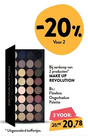 Promoties Flawless oogschaduw palette - Makeup Revolution - Geldig van 05/12/2018 tot 01/01/2019 bij DI