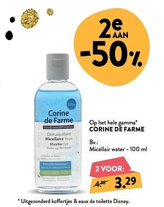 Promoties Micellair water - Corine de farme - Geldig van 05/12/2018 tot 01/01/2019 bij DI
