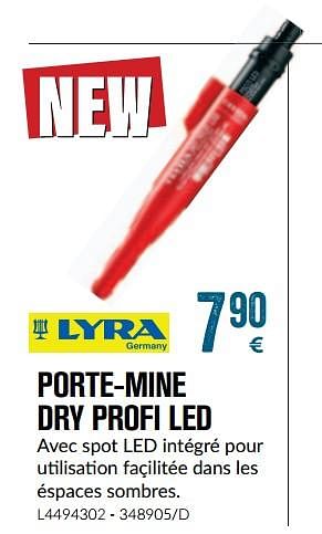 Promoties Porte-mine dry profi led - Lyra - Geldig van 01/12/2018 tot 28/01/2019 bij Meno Pro