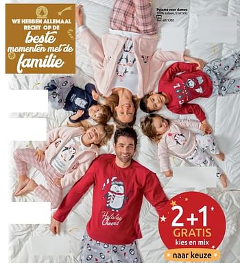 Promoties Pyjama voor dames - Huismerk - Carrefour  - Geldig van 05/12/2018 tot 31/12/2018 bij Carrefour