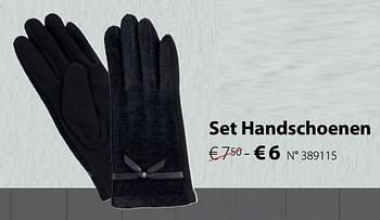 Promoties Set handschoenen - Huismerk - Unikamp - Geldig van 03/12/2018 tot 06/01/2019 bij Unikamp