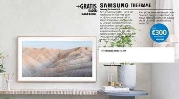 Promoties Samsung the frame 2018 ue43ls03 - Samsung - Geldig van 03/12/2018 tot 31/12/2018 bij Expert