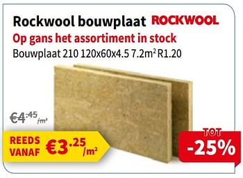 Promoties Rockwool bouwplaat - Rockwool - Geldig van 06/12/2018 tot 19/12/2018 bij Cevo Market