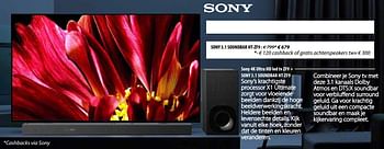 Promoties Sony 3.1 soundbar ht-zf9 - Sony - Geldig van 03/12/2018 tot 31/12/2018 bij Exellent