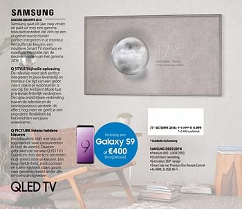 Promoties Samsung qled tv qe75q9fn - Samsung - Geldig van 03/12/2018 tot 31/12/2018 bij Exellent