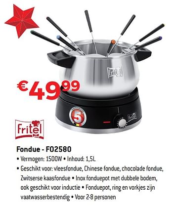 Promoties Fritel fondue - fo2580 - Fritel - Geldig van 10/12/2018 tot 31/12/2018 bij Exellent