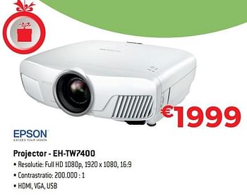 Promotions Epson projector - eh-tw7400 - Epson - Valide de 10/12/2018 à 31/12/2018 chez Exellent