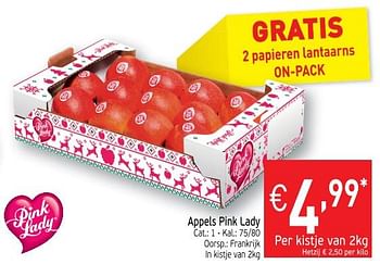 Promoties Appels pink lady - Huismerk - Intermarche - Geldig van 11/12/2018 tot 16/12/2018 bij Intermarche