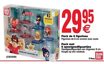Promoties Pack de 6 figurines + pack met 6 speelgoedfiguurtjes - Bandai Namco Entertainment - Geldig van 11/12/2018 tot 24/12/2018 bij Cora