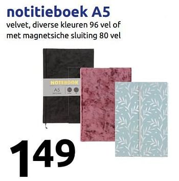 Promoties Notitieboek a5 - Huismerk - Action - Geldig van 12/12/2018 tot 18/12/2018 bij Action