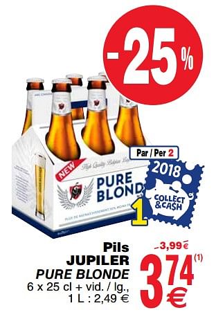 Promotions Pils jupiler pure blonde - Jupiler - Valide de 11/12/2018 à 17/12/2018 chez Cora