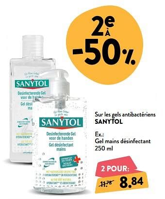 Promotions Gel mains désinfectant - Sanytol - Valide de 05/12/2018 à 01/01/2019 chez DI