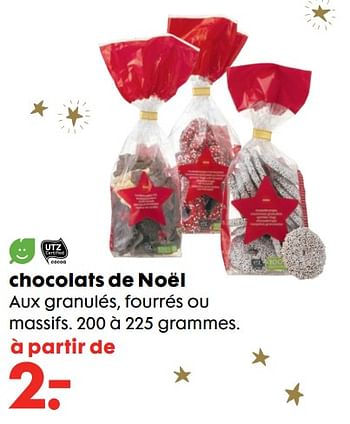 Promotions Chocolats de noël - Produit maison - Hema - Valide de 07/12/2018 à 01/01/2019 chez Hema