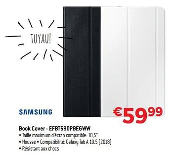 Promoties Samsung book cover - efbt590pbegww - Samsung - Geldig van 10/12/2018 tot 31/12/2018 bij Exellent
