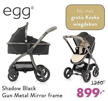 Promoties Shadow black gun metal mirror frame - Egg - Geldig van 09/12/2018 tot 15/12/2018 bij Baby & Tiener Megastore