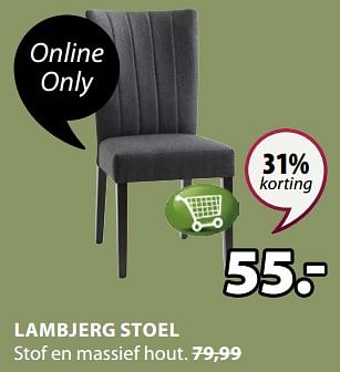 Promoties Lambjerg stoel - Huismerk - Jysk - Geldig van 10/12/2018 tot 23/12/2018 bij Jysk