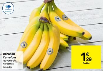 Promoties Bananen carrefour - Huismerk - Carrefour  - Geldig van 12/12/2018 tot 17/12/2018 bij Carrefour