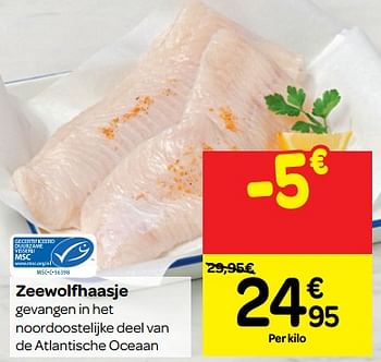 Promoties Zeewolfhaasje - Huismerk - Carrefour  - Geldig van 12/12/2018 tot 17/12/2018 bij Carrefour