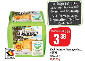 Promoties Zachte kaas - fromage doux herve - Herve - Geldig van 12/12/2018 tot 19/12/2018 bij Match