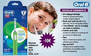 Promoties Elektrische tandenborstel junior oral-b - Oral-B - Geldig van 11/12/2018 tot 31/12/2018 bij Carrefour