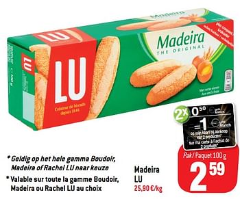 Promoties Madeira lu - Lu - Geldig van 12/12/2018 tot 19/12/2018 bij Match