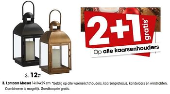Promoties Lantaarn mosset - Huismerk - Kwantum - Geldig van 17/12/2018 tot 30/12/2018 bij Kwantum