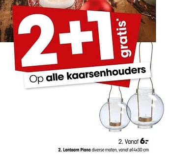 Promoties Lantaarn piana - Huismerk - Kwantum - Geldig van 17/12/2018 tot 30/12/2018 bij Kwantum