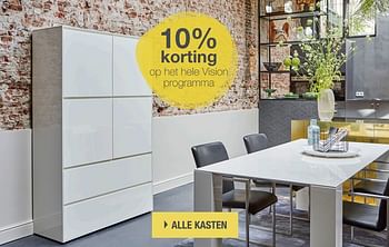 Promoties 10% korting op het hele vision programma - Huismerk - Goossens Wonen & Slapen - Geldig van 14/12/2018 tot 17/02/2019 bij Goossens Wonen & Slapen