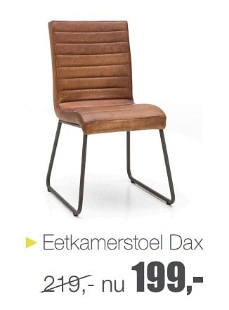Promoties Eetkamerstoel dax - Huismerk - Goossens Wonen & Slapen - Geldig van 14/12/2018 tot 17/02/2019 bij Goossens Wonen & Slapen