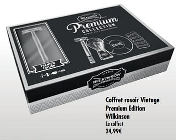 Promotions Coffret rasoir vintage premium edition wilkinson le coffret - Wilkinson - Valide de 11/12/2018 à 31/12/2018 chez Carrefour
