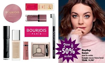 Promotions Mascara volume reveal - Bourjois - Valide de 11/12/2018 à 31/12/2018 chez Carrefour